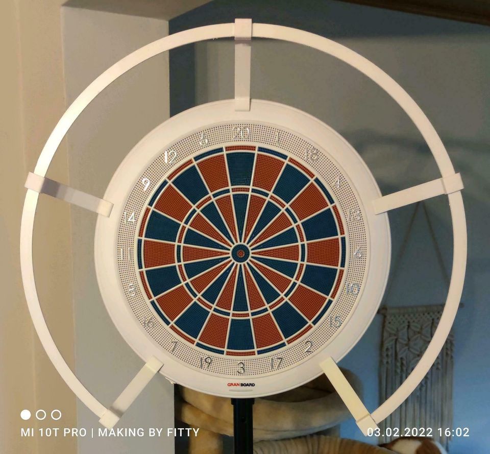 Dartboard Beleuchtung Granboard gross schwarz oder weiss in Aerzen