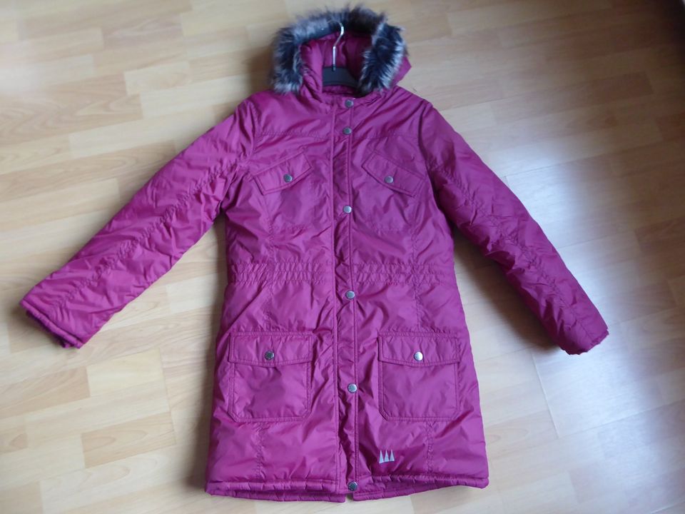 Winterjacke Gr 170 mit abnehmbaren Fellkragen in Osnabrück