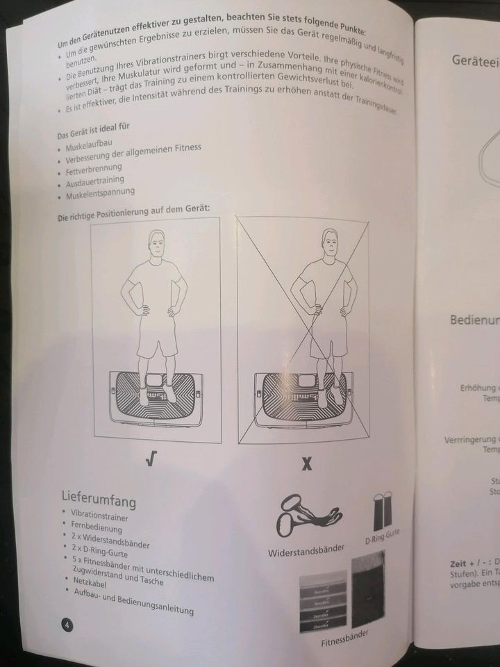 Skandika, Vibrationsplatte 4D V 3000, mit Zubehör und Rechnung!!! in Zirchow