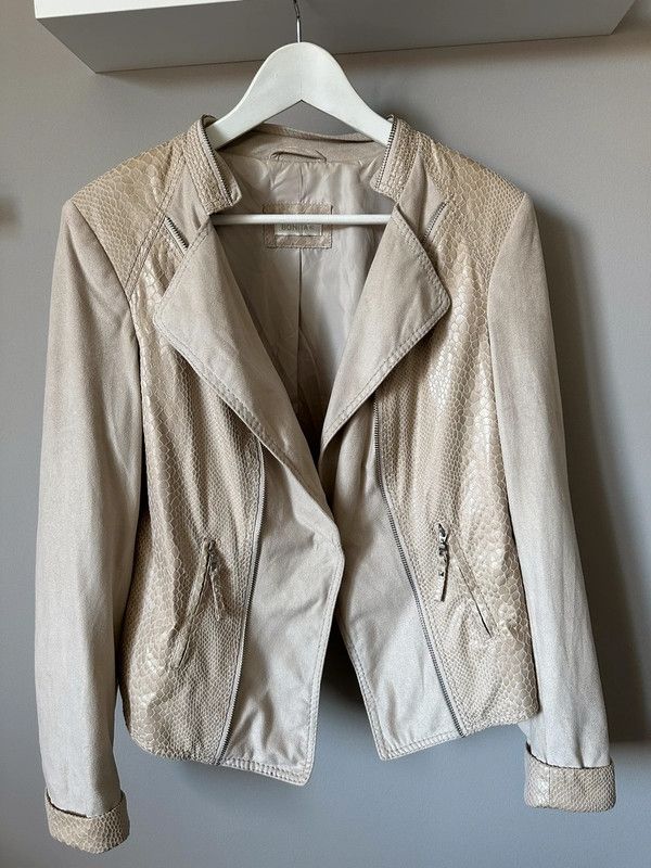 Beige Biker Jacke / Blazer von Bonita, Gr. 40 in Panketal