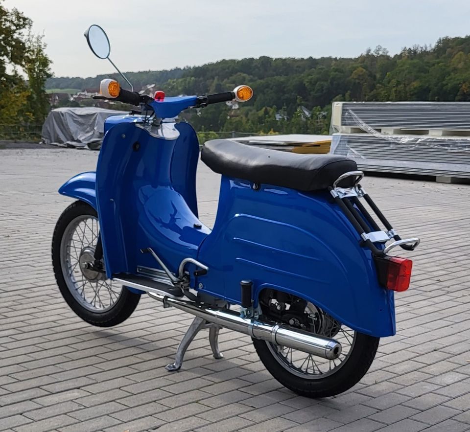 Simson Schwalbe KR51/1 komplett restauriert blau in Bad Rappenau