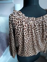 Shirt/ Samt mit Leoprint Nordrhein-Westfalen - Olpe Vorschau