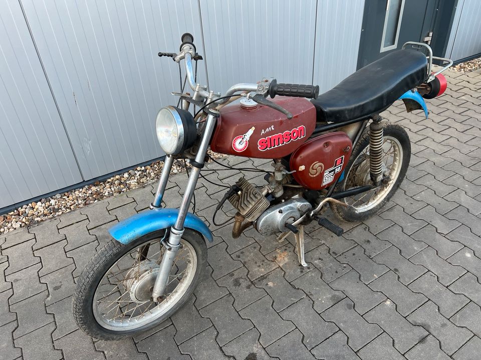 Simson S51 3-Gang 1984 Moped Roller Mofa S50 Motor A118 in Osterweddingen