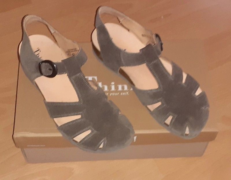 Think Sandalen/Ballerina, 40, Graphitgrau,NP129,99,.Brandneu in Berlin