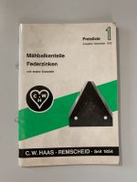 C.W. HAAS REMSCHEID Preisliste 1 /Mähbalkenteile bzw. Federzinken Bayern - Oberelsbach Vorschau