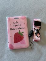 rosa kpop pc photocard holder kartenhalter strawberry Baden-Württemberg - Aalen Vorschau