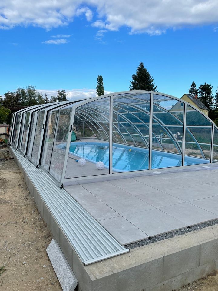 Poolüberdachung Optima ELOX 1270x520cm Cover clear Abdeckung in Frankfurt (Oder)