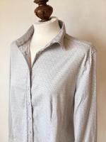 Eterna Bluse Hemd hell cremefarben beige grau gemustert 42 Bayern - Ustersbach Vorschau