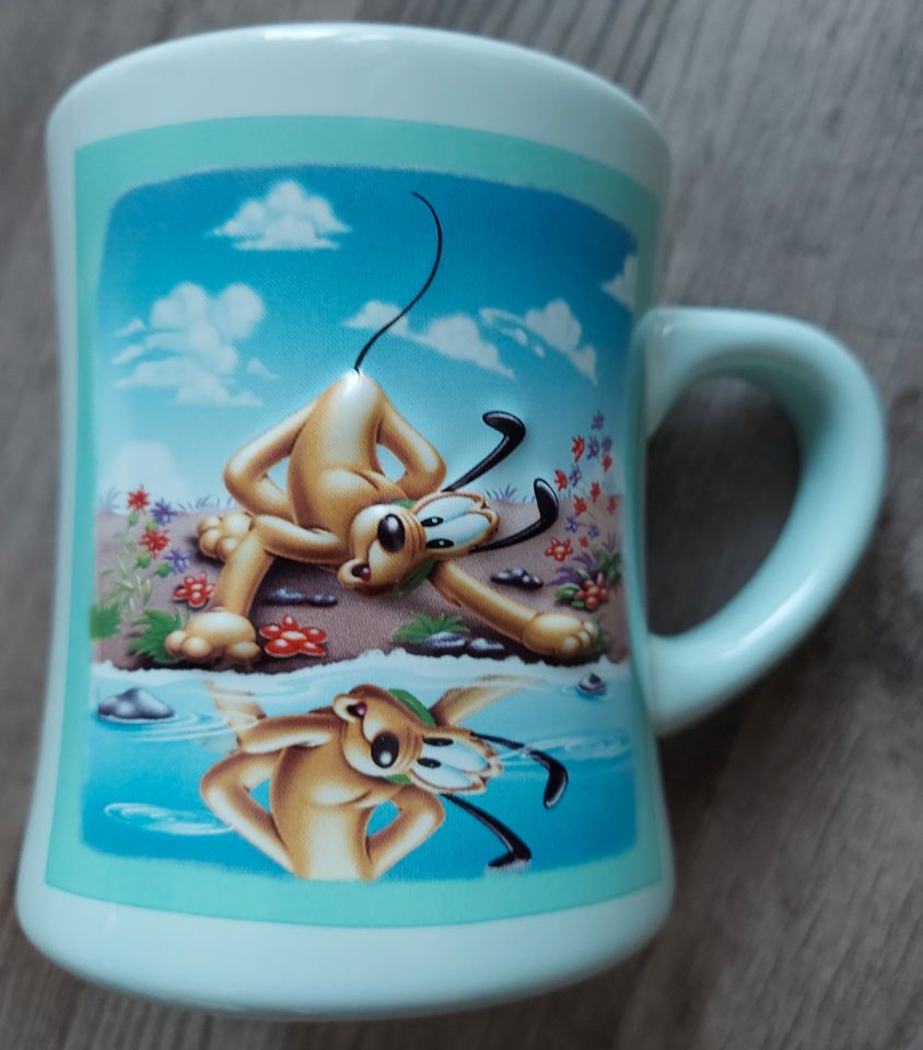 Disney "Pluto" Becher Tasse Mug Cup Rarität Retro in Marschacht