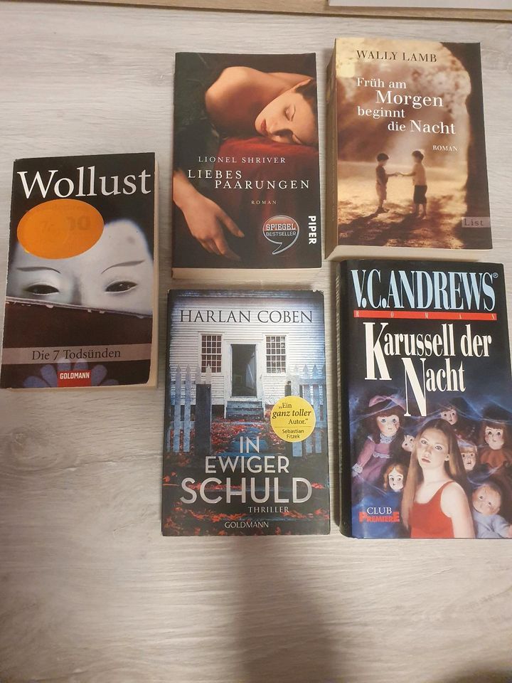 Buch Wollust, in ewiger Schuld, Karussell der Nacht ect. in Neubrandenburg