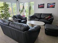 Rinderleder Couch 2 x 2er Sofa, Sessel  und  Hocker Hessen - Ahnatal Vorschau