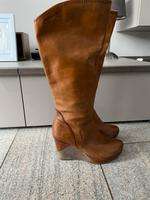 Tamaris Stiefel Leder, braun gr.37 Bayern - Dittelbrunn Vorschau