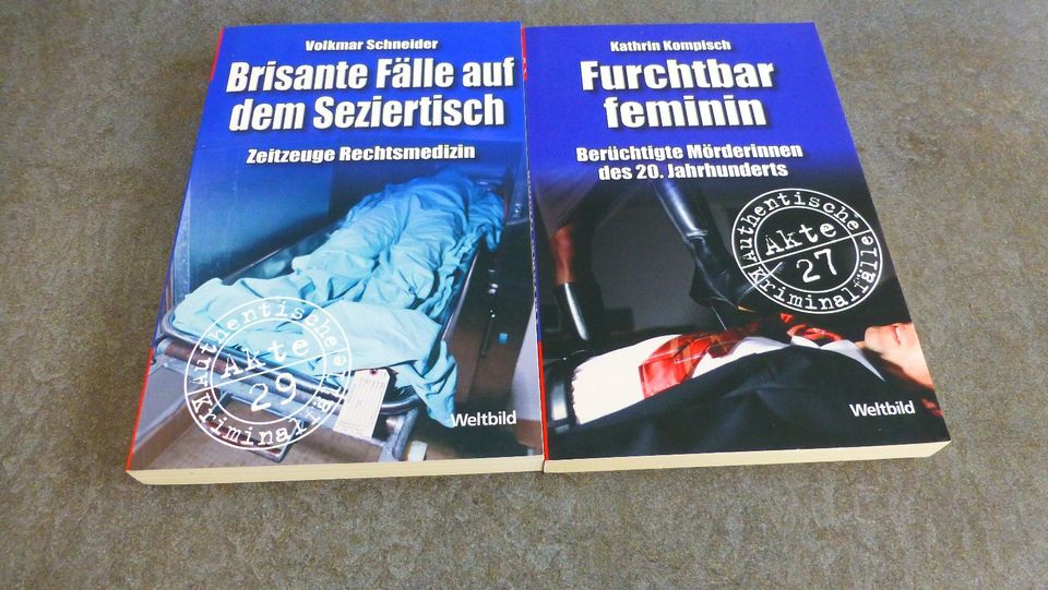 2 Bücher  Authentische Kriminalfälle in Schwalbach