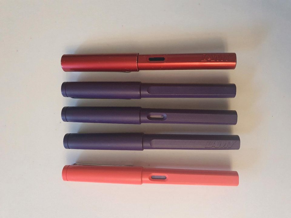 Lamy Ruby Red Dark Lilac Füller Neon Coral Safari Limited Edition in Wehrheim