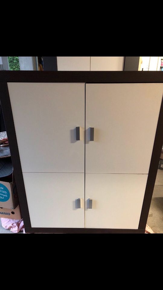 Kommode Schrank Sideboard weiß braun in Hoyerswerda