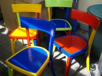 4 Holzstühle in tollen bunten Farben * keine Kinderstühle Simmern - Hunsrück Vorschau