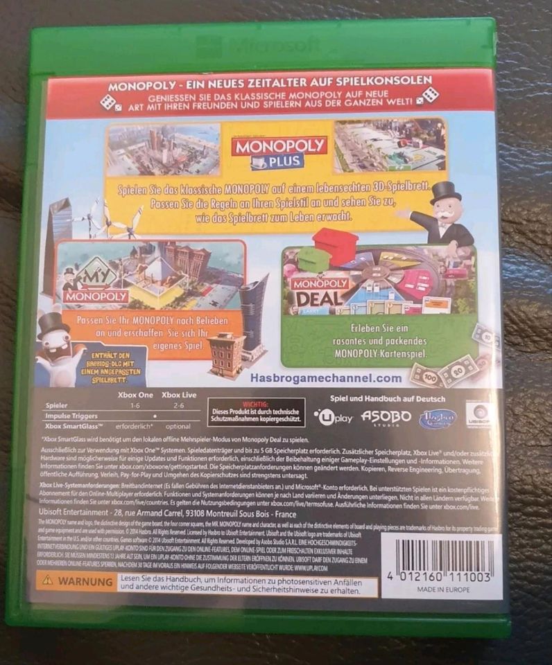Monopoly Family Fun Pack (Microsoft Xbox One, 2014) in Hanau