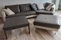 Sofa/Couch aus Leder und Stoff + Hocker + Couchtisch (Rolf Benz) Niedersachsen - Göttingen Vorschau