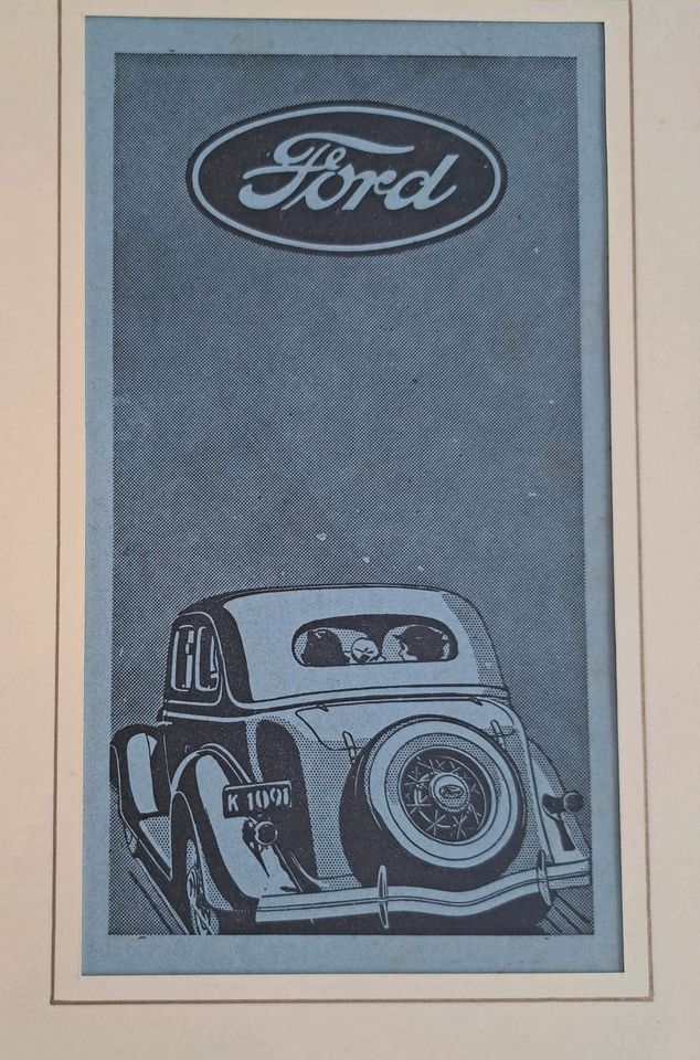 1936 Ford Automobil Oldtimer Classic Car Werbung Reklame in Lindau