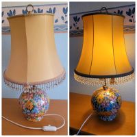 Vintage Tischlampe Lampenschirm Italien Handmade Blume Berlin - Tempelhof Vorschau