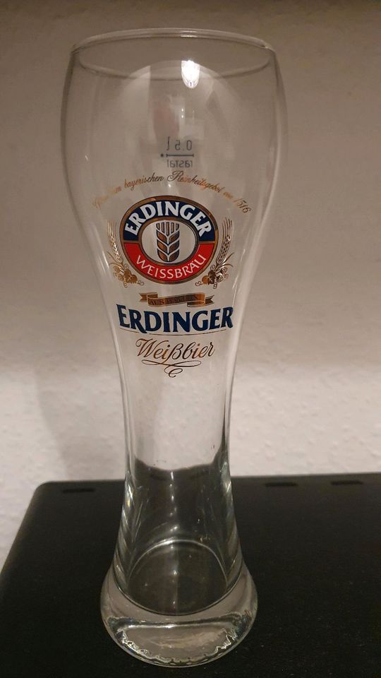 Weissbierglas von Erdinger in Leverkusen