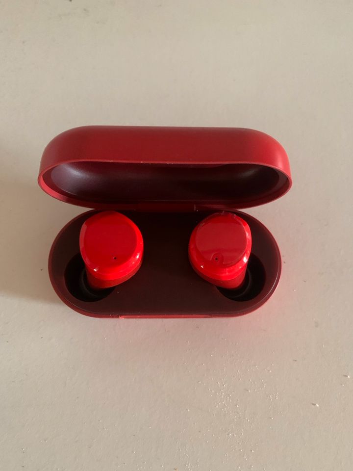 Tozo T12 In Ear Wireless Kopfhörer Headphones red in Süßen