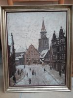 FÜRTH "impressionistische Stadtansicht im Winter",sign PETER BINA Niedersachsen - Bückeburg Vorschau