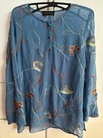 Oui Set Damen Bluse blau bunt Seide Gr. 36 Bayern - Königsbrunn Vorschau