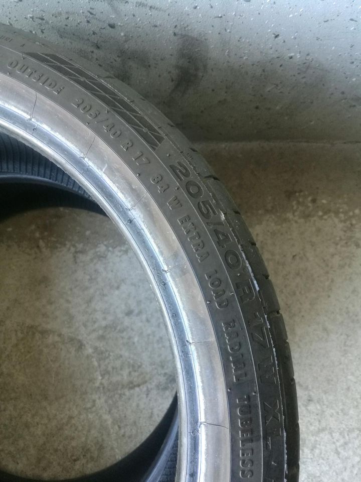 Reifen 2 Stück 205/40R17 84W DOT Bj.2012 5,5mm Profil in Borken