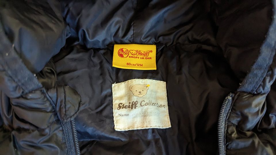 Steiff Jacke Daunenjacke Gr. 80 dunkelblau in München