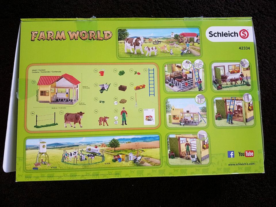 Schleich Bauernhof / Scheune / Kuhstall 42334 Farm World in Braunfels