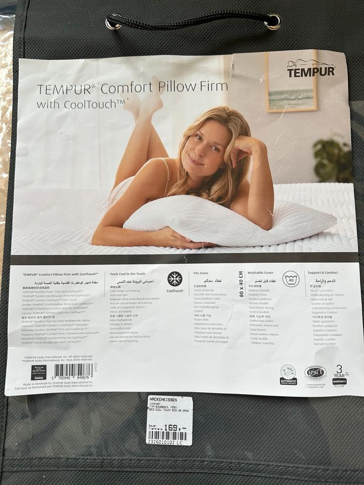 80 x 40 TEMPUR Comfort Pillow Firm with CoolTouch Kopf-Kissen in Manching