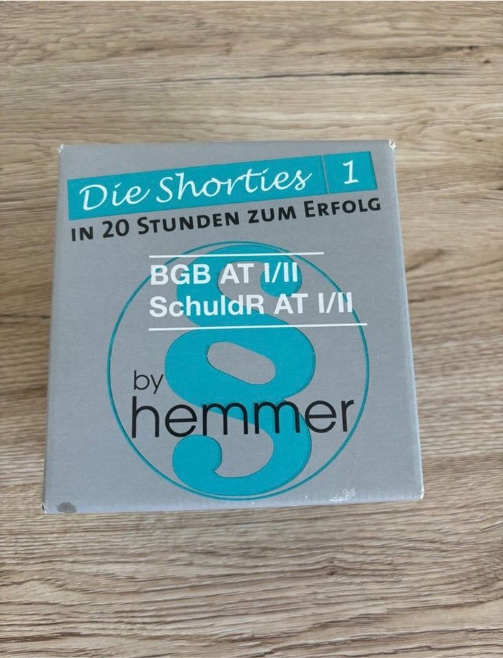Die Shorties 1 | BGB AT / SchuldR AT | hemmer | 12. Auflage 2021 in Speyer