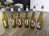Tischnummern 1-6, Flaschen mit Lichterketten/ Hochzeit Baden-Württemberg - Ettlingen Vorschau