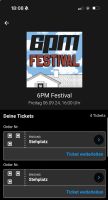 Ich verkaufe 2 6pm festival Tickets Nordrhein-Westfalen - Remscheid Vorschau