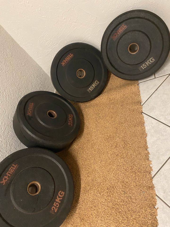 80KG 50mm Hantelscheiben/ Gewichte von Schnell Bumper Plates in Konken