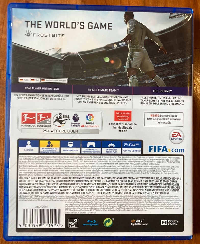 FIFA 18 PS4 PlayStation in München