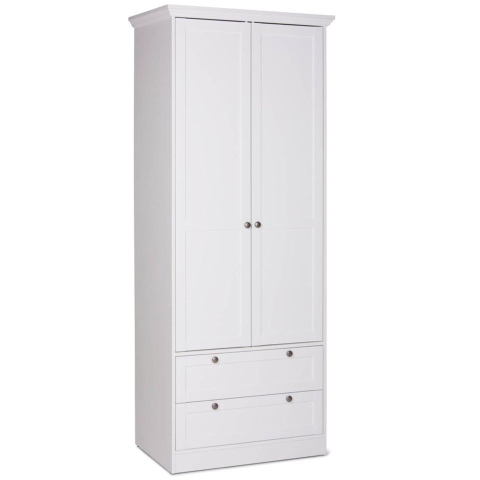 Kleiderschrank Schrank Garderobe Kommode Holz Weiss NEU 351-Ro in Rostock