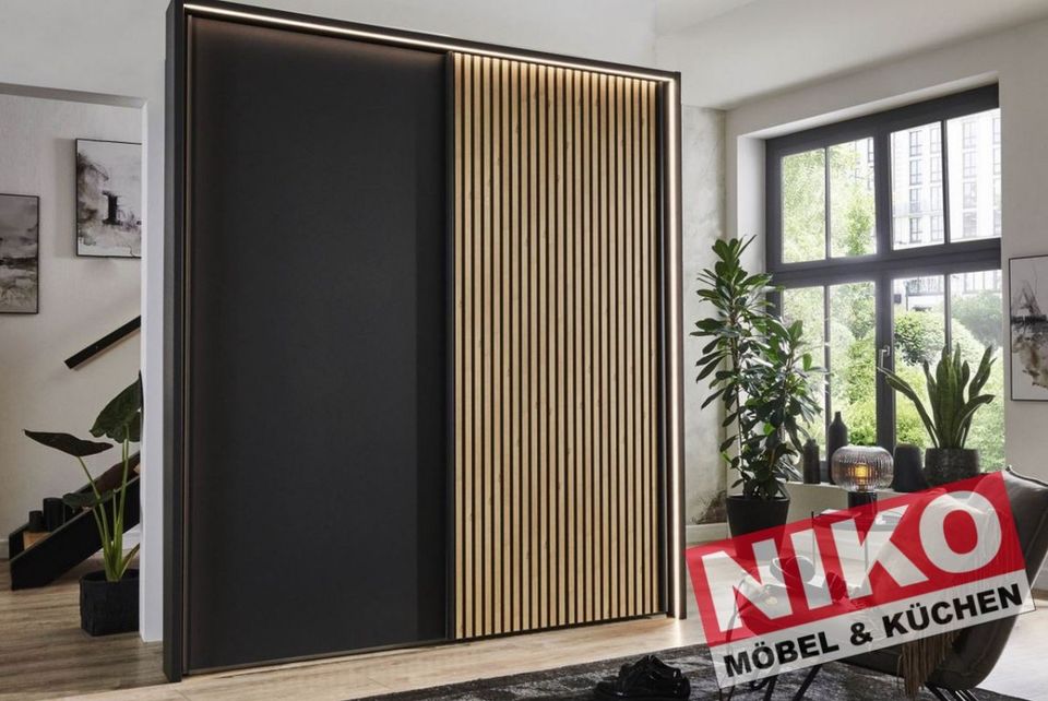 DENVER Kleiderschrank Serie graphit WIEMANN by NIKO in Rheine