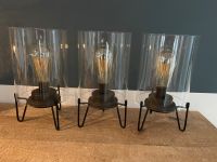 Lampe Leuchte Set Batterie Timer schwarz Metall loft Nordrhein-Westfalen - Willich Vorschau