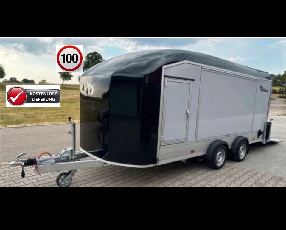 Debon C1000  ⭐️Lieferung möglich⭐️ Neu mit Tempo 100⚡️Kofferanhänger⚡️Anhänger⚡️Auto⚡️Autotransporter VOLLAUSSTATTUNG E-WINDE & ERHÖHUNGSRAMPEN ALU Autotransporter ⚡️C 1000 in Hannover