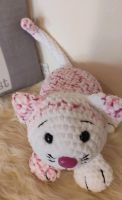 Gehäkelte Katze Baby Dolpin Wolle *NEU* rosa/weiß 47cm Bayern - Meitingen Vorschau