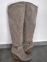 Dune Overknees Stiefel Schuhe 38 Leder taupe grau Hessen - Petersberg Vorschau