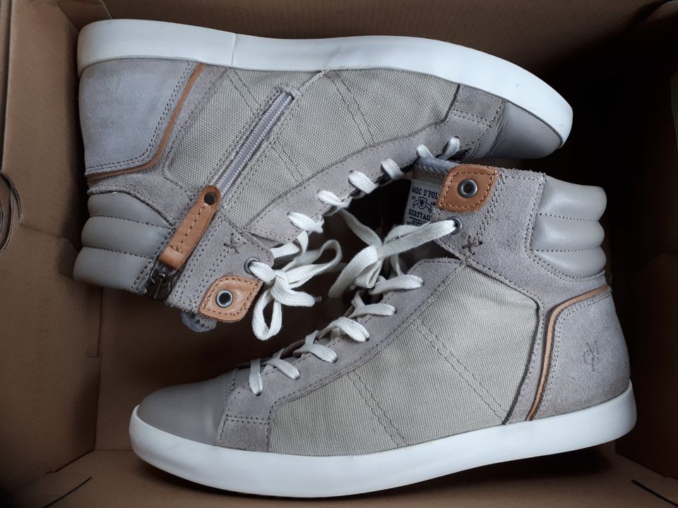 Marc O’Polo Sneaker Gr. 39 Leder & Canvas Grau in Mengkofen