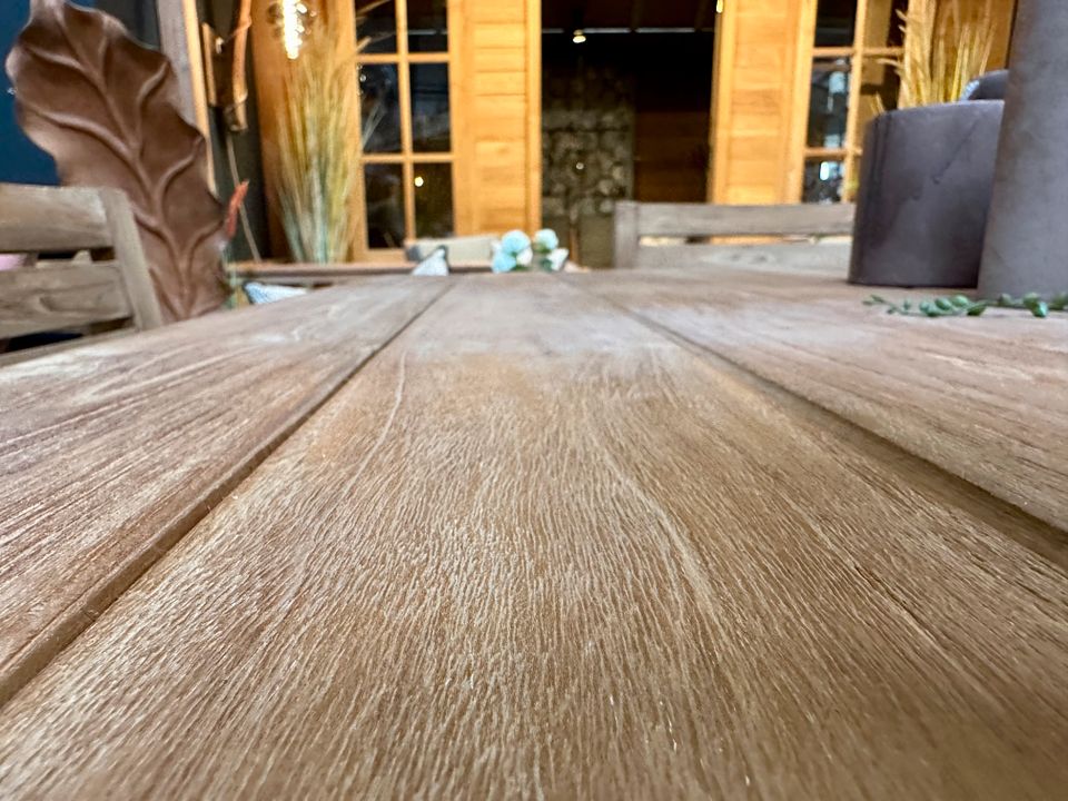 140 cm Gartentisch Teakholz mit Gestell NEU Teak Holz Massiv Gartenmöbel Garten Möbel Echtholz Tisch Outdoor Table Tuin Braun Viereckig Quadratisch Quadrat in Wermelskirchen