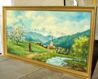 115x62cm Gemälde Landschaft Frühling Berglandschaft Hessen - Idstein Vorschau