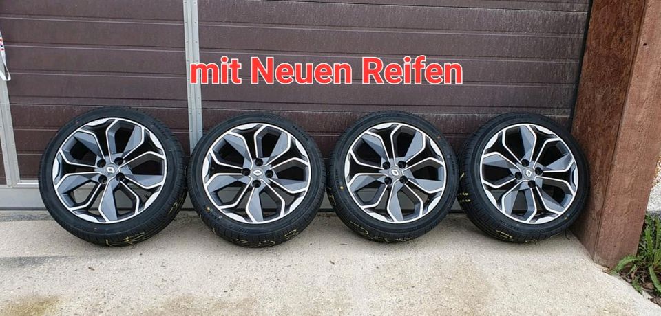 Original Renault ALUFELGE 17 Zoll + Neue Sommerreifen 205/45ZR17 in Friemar