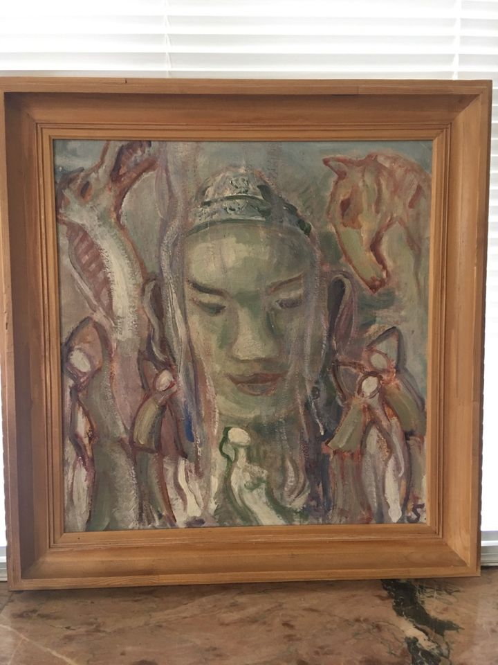 Gemälde Öl Buddha und Dämonen in Fürth