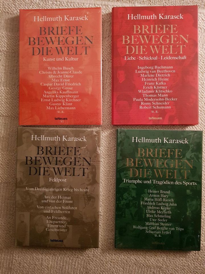 4 Bände "Briefe bewegen die Welt ", Hrsg. Hellmuth Karasek in Ahlen
