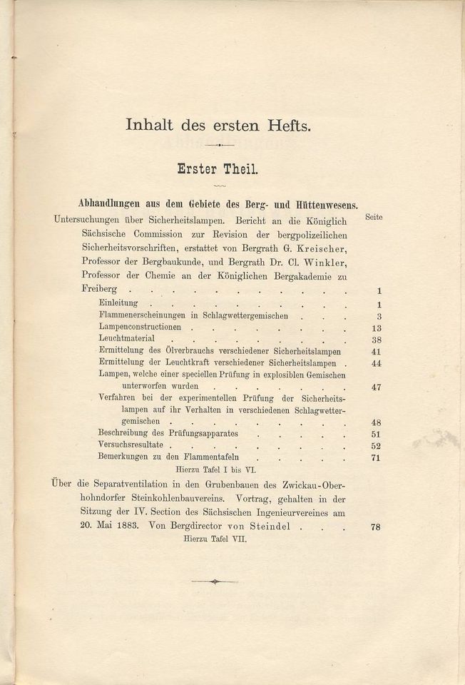 Jahrbuch Berg- und Hüttenwesen 1884 Freiberg Sachsen Bergbau in Heinsberg